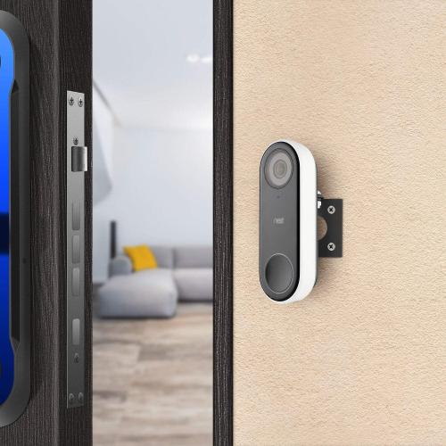 POPMAS Horizontal Adjustable Mount for Google Nest Doorbell (Wired) Left 60 to Right 60 Degree Angle Adapter Bracket