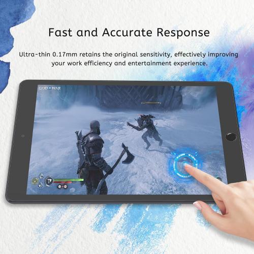 MOBDIK Paperfeel Screen Protector for iPad 9th/8th/7th Generation | 2 Pack Matte Film Crafted for Natural Writing, Anti Glare, Touch Sensitivity