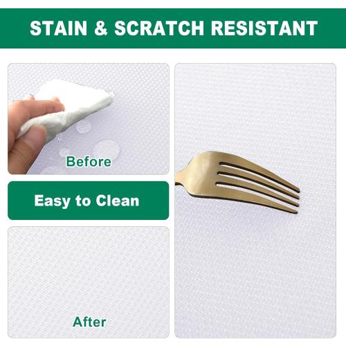 Biscaynebay Fabric Square Tablecloths 54x54 Inches, White Water Resistant Table Cloth Small Card Folding Table Covers Linen for Dining, Kitchen, Wedding and Parties etc. Machine Washable