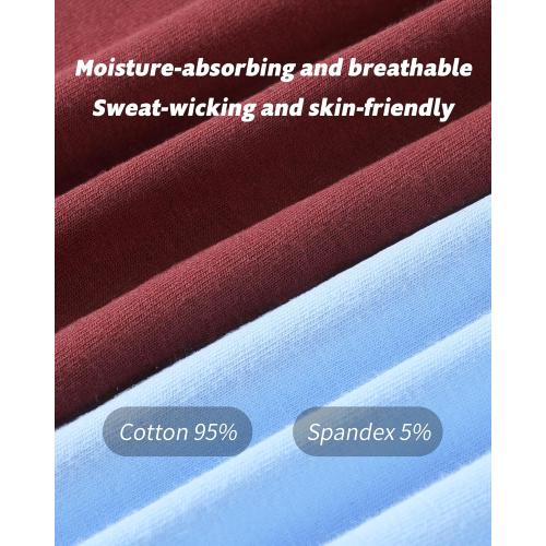 High Waisted Cotton Underwear for Women Postpartum Stretch Breathable Panties Ladies Full Coverage Briefs 5 Pack