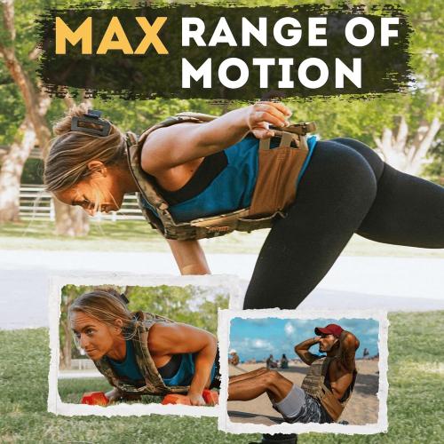 POLYFIT (Fortify) Weighted Vest for Strength and Endurance Training, Rucking, Fitness Workouts, Running, WODs missing weights