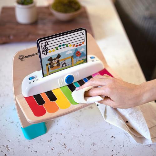 Baby Einstein and Hape Magic Touch Wooden Toy Piano, Montessori Musical Learning Toy for Babies and Toddlers 6mo