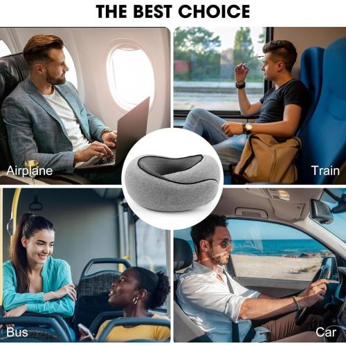 WEERSHUN Travel Pillows for Airplanes,2024 New Travel Pillow,Travel Neck Pillow Airplane Memory Foam Travel Pillow Neck Pillow for Traveling Suitable for Airplanes,Offices and Cars