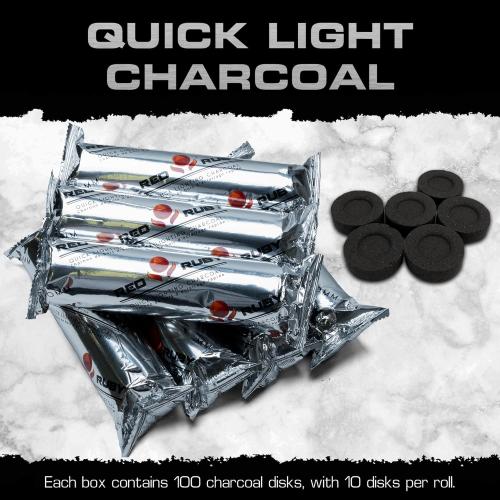 Instant Light Coals– Incense Coal Disks – Coal Tablets – Charcoal Disks – 100 Coals – 33 mm Quick Light Briquettes – Slow Burn/Low Smoke