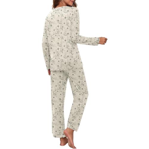 Medium Madwell Women's Pajama Set Long Sleeve Sleepwear Ladies Soft Pjs Lounge Set