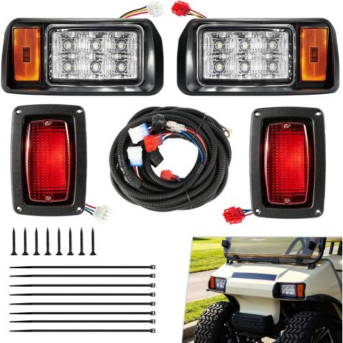 DRIVE UP Club Car DS Led Light Kit, Golf Cart Led Lights for Club Car DS 1993-Up Gas and Electric Golf Carts, Factory Style Headlight and Tail Light Assembly OEM 101988002 101988001