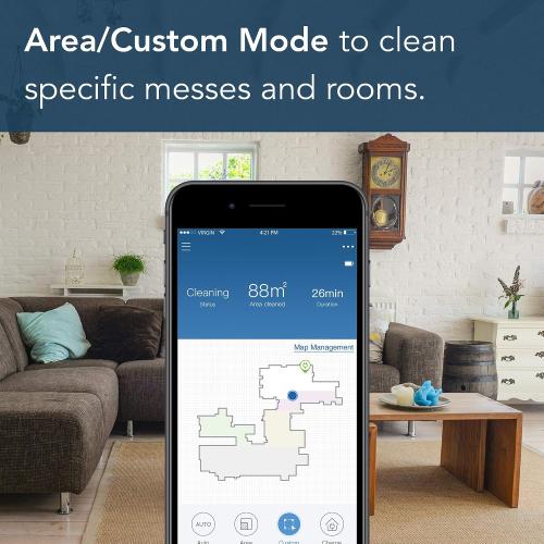 ECOVACS DEEBOT OZMO 950 2-in-1 Robot Vacuum Cleaner & Mop with Smart Navi 3.0 Technology, Up to 3 Hours of Runtime, Multi-Floor Mapping, 3 Levels of Suction Power, Hard Floors & Carpets, and Pet Hair‼️Light dirt‼️