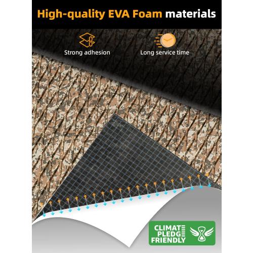 FOCEAN Boat Flooring EVA Foam Boat Decking Camo Self-Adhesive Marine Mats for Jon Boats,Bass Boat,RV,Kayak, 94.5 x 47.2/23.6/15.7‼️light dirt‼️