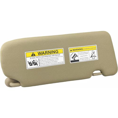Pair of Left and Right Sun Visor with Holders for Honda CR-V CRV 2017 2018 2019 2020 2021 2022 with Light Sunroof Windshield Sunshade Replacement (Beige Color)