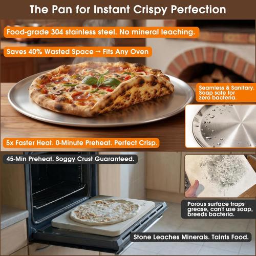 Bonteck Pizza Peel Aluminum Metal Pizza Spatula Kit | 12x14 Inch Foldable Handle Paddle | 6Pcs Pizza Oven Accessories with Rocker Cutter, Pizza Pan, Pizza Server, Oven Mitts, for Family Oven Baking