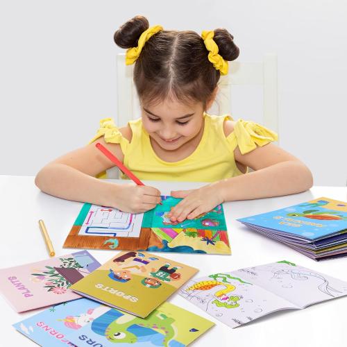 JOYIN 24 Pack Coloring Books for Kids Ages 4-8, Bulk Mini Coloring Book for Party Favors, Goodie Bags Stuffers for Kids | Birthday Party Gifts | Classroom Travel Activity | Stocking Stuffers