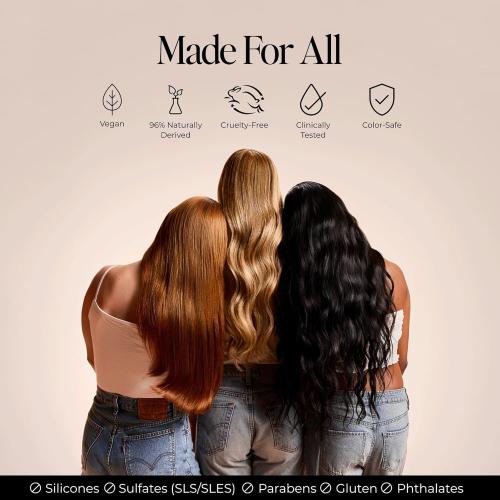 LolaVie Restorative Shampoo - 8.5 oz - Repairs Look of Damage, Protects from Breakage, Reduces Frizz for 12x Softer, Smoother Hair - Gentle, Color Safe - All Hair Types