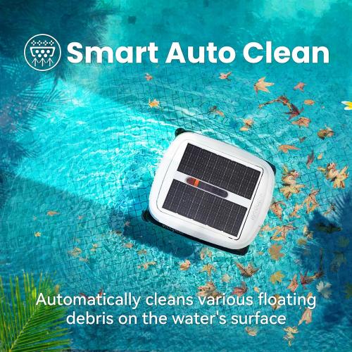 Pool Skimmer Robot Solar Dual Mode Solar Pool Skimmer