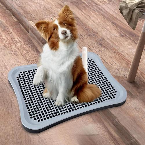 Pet Pee Toilet Puppy Potty Tray Easy to Clean Litter Bedding Box Potty Trainer Training Pads for Pets Accessories Kitten Bunny Small Animals, Black