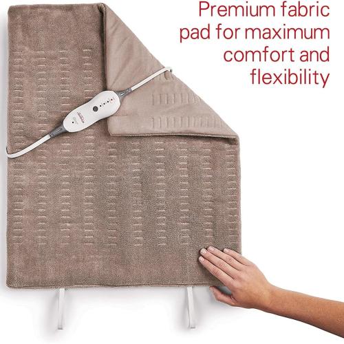 Sunbeam Heating Pad for Back, Neck, and Shoulder Pain Relief with Auto Shut Off, XXL Large 20 x 24, teal