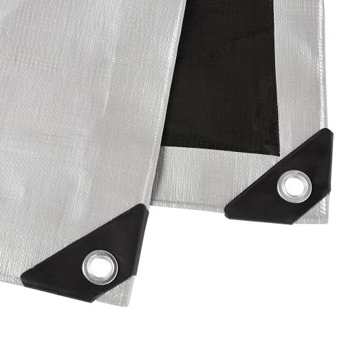 COLOR SILVER ❗❗Amazon Basics Multi Purpose Waterproof Poly Tarp Cover with Grommets, 20 x 20 ft, 10MIL Thick, Silver, 1-Pack