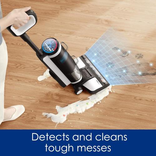 Color Grey Tineco Floor ONE S3 Cordless Hardwood Floors Cleaner, Lightweight Wet Dry Vacuum Cleaners for Multi-Surface Cleaning with Smart Control System