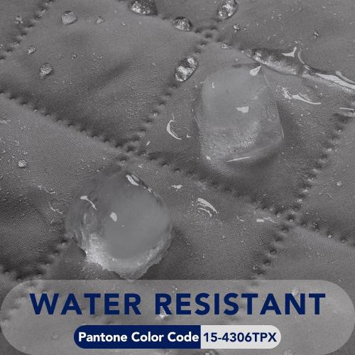 Color Grey PureFit Reversible Quilted Sofa Cover, Water Resistant Slipcover Furniture Protector, Washable Couch Cover with Non Slip and Elastic Straps for Kids, Dogs, Pets (Sofa, Gray/Light Gray)
