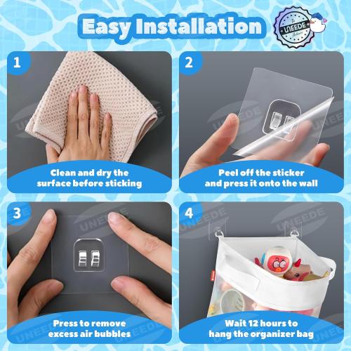 UNEEDE Bath Toy Organizer,4 Gallons Bathtub Toy Storage Organizer,Quick Access Bath Toy Holder For Bathtub,Baby Organizere,Quick Dry Baby For Tub,Mesh Shower Caddy