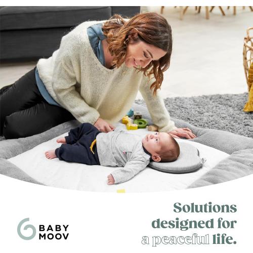 Babymoov Lovenest Organic Baby Infant Cushion, Pediatrician Designed Versatile, Comfortable, Machine-Washable Head and Neck Support (Made in Europe), Baby Registry Must Have
