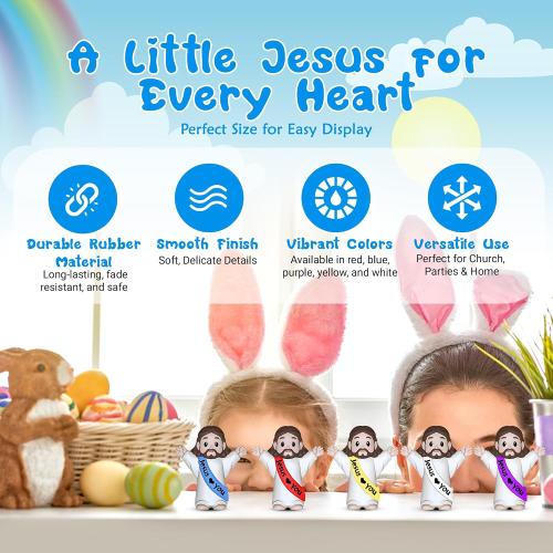 Bundle Little Jesus Figures, Mini Jesus Figurines Tiny Statues