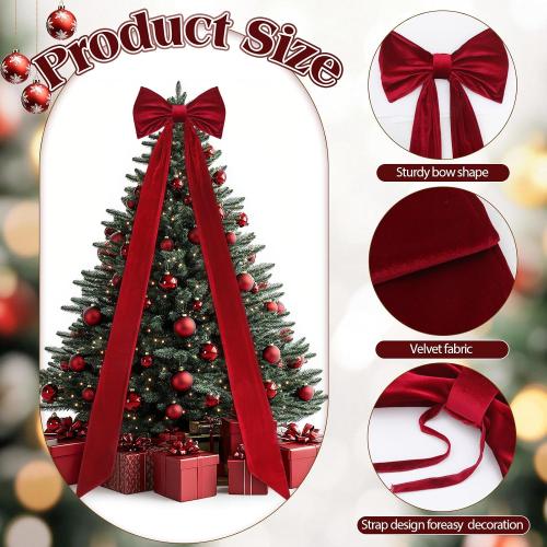 Canlierr Giant Wall Bow Decorations 90x18 Inch Oversized Large Velvet Bow Decorative for Room Wall Backdrop Party Birthday Baby Shower Decor Front Door Patio Outdoor Wedding Arch Supply(Burgundy)