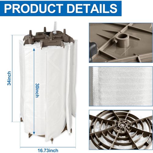 DEX6000DC Filter Element Cluster Assembly Replacement for Hayward 60 sq.ft. Pro-Grid PermaGlass-XL DE6020 Series Cartridge Filter