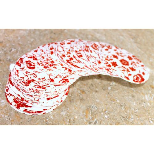 eSplanade Disposable Printed Paper Coasters - Use and Throw Reversible Round Paper Coasters - Set of 100 - Red Floral