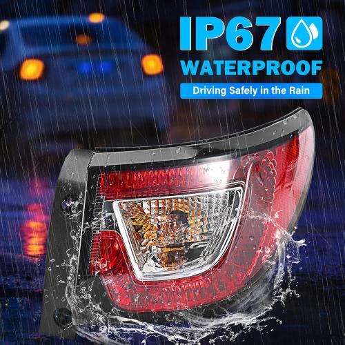 Tail Lights Assembly Compatible with 2013 2014 2015 2016 2017 Chevy Traverse Right Passenger Side Rear Taillights Brake Turn Signal Lamp Halogen Lighting Replace: 84266020,23301757