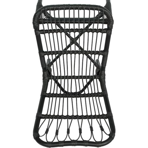 Elephance Outdoor PE Wicker Patio Dining Chairs Set of 2,Outdoor Rattan Chairs for Backyard, Poolside, Garden, Grey
