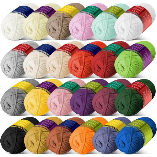 Dofernete 13-pack of worsted yarn for knitting in assorted colors
