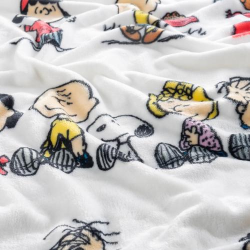 Berkshire VelvetLoft Peanuts Snoopy Cute Character Plush Throw Blanket, Peanuts Gang, Throw (55 x 70)