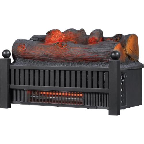 duraflame® Electric Log Set 1,000 Sq Ft Infrared Heater, Faux Logs Insert with LED Flames for Existing Fireplaces, Crackling Sounds, Remote Control Included