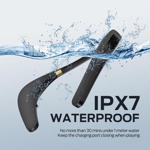 Monster Boomerang Neckband Bluetooth Speaker, Neck Wireless Wearable Speaker with 12H Playtime, True 3D Stereo Sound, Portable Soundwear, IPX7 Waterproof, for Home Sport Outdoor