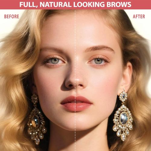 LAVONE Eyebrow Pen, 2-in-1 Eyebrow Pencils for Women with 4 Tip Microblading Eyebrow Pencil and Curved Precise Brow Pencil, Waterproof Eyebrow Pencil Create Full, Natural Hair-Like Brows, Dark Brown