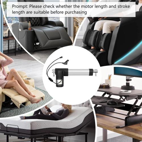Feikeer 1.28.000.131.30 Electric Recliner Actuator Replacement Kit, Lift Chairs Motor Actuator, DC24V for Lift Chair Linear Actuator Motor, Electric Recliner Motor