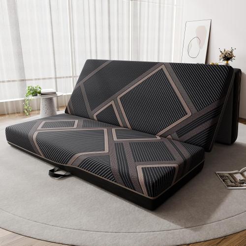 Trifold Mattress Queen Size - 6 Inch Foldable Memory Foam Mattress, Washable Cover and Non-Slip Design, Portable Folding Floor Guest Bed Camping RV Travel Pad, Easy to Store, 78 x 58 x 6