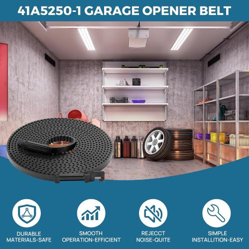 Upgrade 41A5250‑1 Belt for 8ft High Garage Door, 261 Garage Door Opener Belt Compatible with Chamberlain/Craftsman/LiftMaster/Sentex/Whisper Garage Door Opener, Model WD822KD