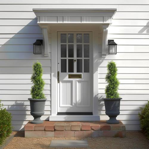 35inch Spiral Topiary Tree, 2 Pack Artificial Ceder Outdoor Plants, Boxwood Topiary Trees Fake Greenery for Front Porch Home Decor