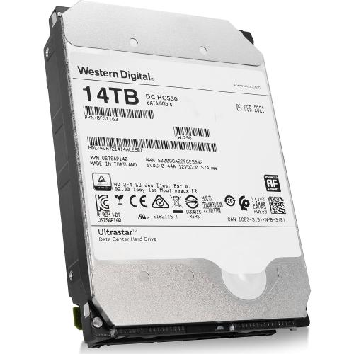 Western Digital Ultrastar DC HC530 WUH721414ALE601 14TB 7200 RPM SATA 6Gb/s 512e CMR 3.5-Inch Enterprise Hard Drive (Renewed)