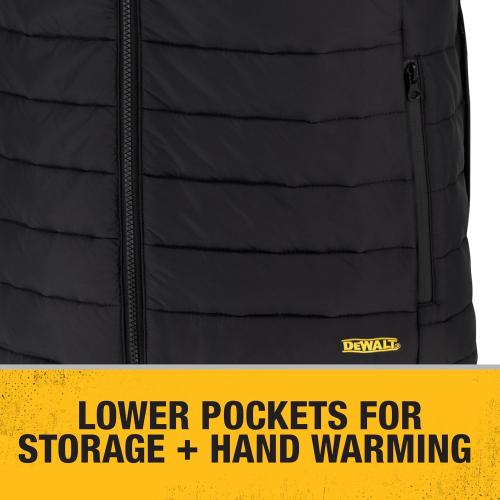 DEWALT mens Dewalt Dchv095bd1 Men's Lightweight Heated Puffer Vest