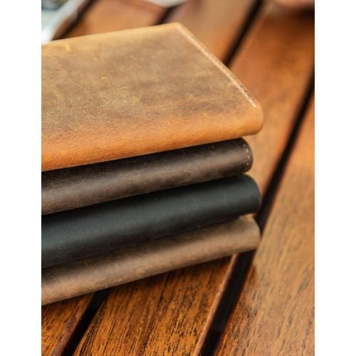 Handcrafted Genuine Leather Wallets, Minimalist Cardholders, and Passport Covers, Handmade Gift Chestnut Trifold Wallet