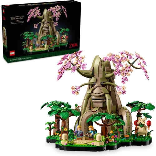 LEGO The Legend of Zelda Great Deku Tree 2in1 - Model Building Set for Adults, Ages 18  - Collectible Kit for Home Decor, Office or Bedroom - Gift Idea for Video Game Fans - 77092