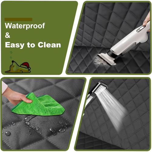 Femuar 2 Packs Car Front Seat Cover for Dogs, Waterproof Pet Car Seat Protector, Nonslip Scratch-Proof Dog Seat Cover for Cars, Trucks & SUVs