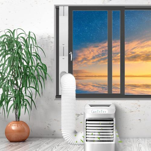 Portable Air Conditioner Kit with Hose, Adjustable Window Seal with Hose for Vertical/Horizontal Window