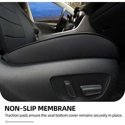 Lolcar RAV4 Seat Covers Custom Fit for Toyota RAV4(Gasoline) 2019 2020 2021 2022 2023 2024 2025 LE,XLE,XLE Premium,Limited,Airbag Compatible,Car Seat Cover Full Set for SUV, Waterproof Leather(Black)