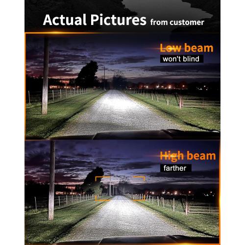 UNI-SHINE 2PCS 7-Inch LED Headlights - DOT Approved, Hi/Lo Beam, Compatible with Jeep Wrangler, Chevy, and Miata - Plug and Play
