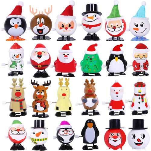 Max Fun 24 Pack Christmas Wind Up Toys Stocking Stuffers for Christmas Party Favors Goody Bag Filler (Christmas)