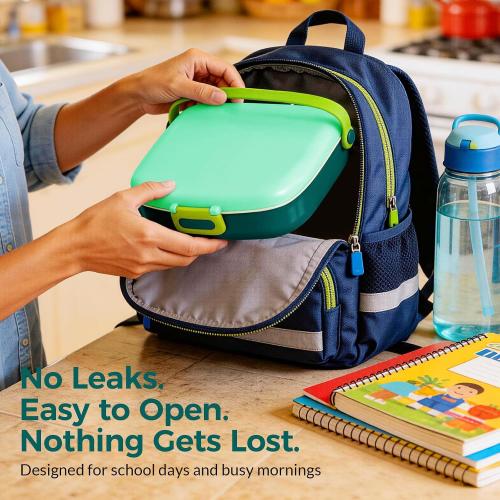 G.a HOMEFAVOR Lunch Box for Kids, Green, 41 oz