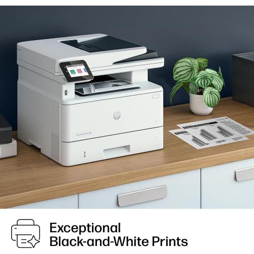 HP Laserjet Pro MFP 4101fdw Wireless Black & White All-in-One Laser Printer, Scanner, Copier, Fax, Best-for-Office (2Z619F)